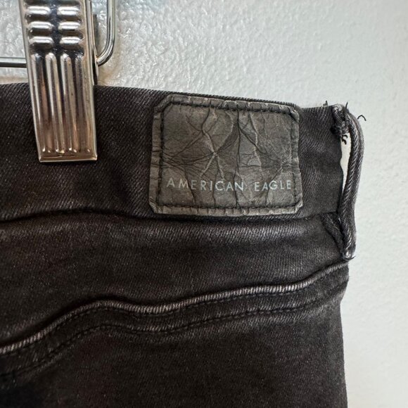 AMERICAN EAGLE curvy highest rise flare jeans in black size 20 - Picture 3 of 6